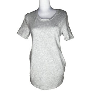 NWT H&M Gray T-Shirt Shortsleeve Organic Cotton Heathered Casual Base Crew Med